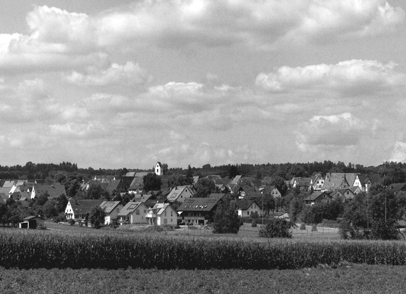 Panoramabild mit Blick aus Südosten, um 2000