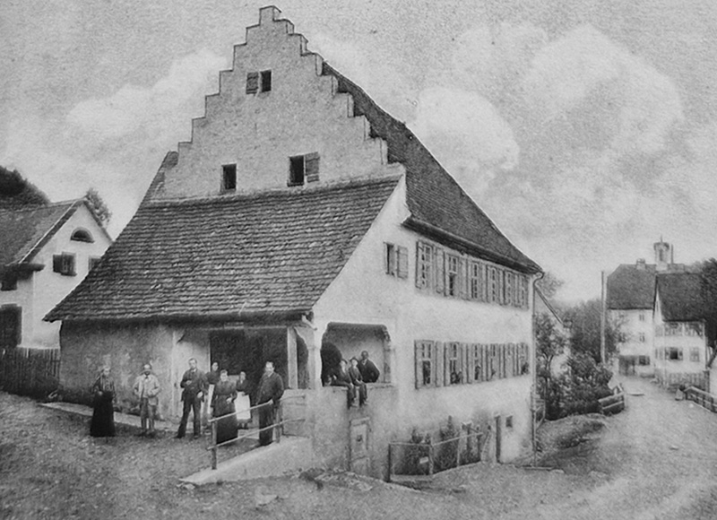 Blick entlang der Dorfstraße, 1906
