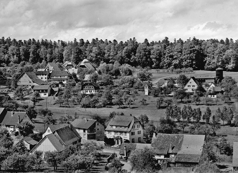 Ansichtskarte Blick auf Kälberbronn, um 1970