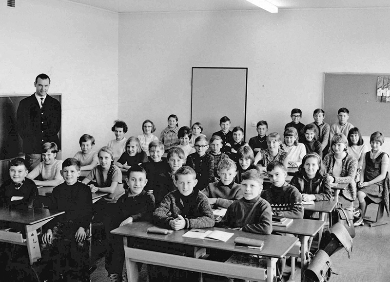 Schulklasse, Ende der 1960er Jahre
