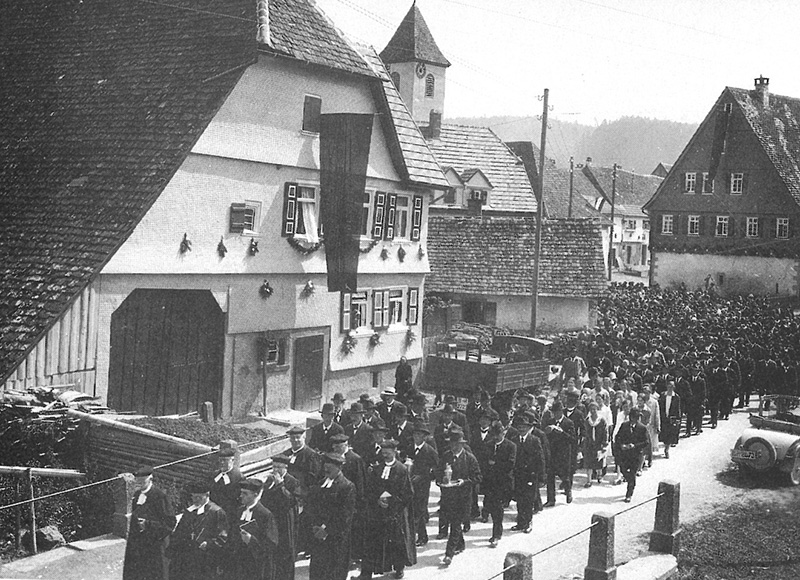 Einweihung der evangelischen Kirche 1929